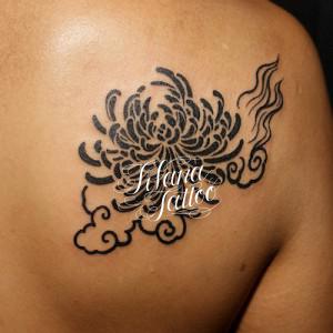 菊|雲のタトゥー