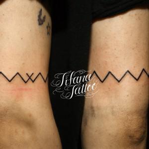 ギザギザ模様のタトゥー