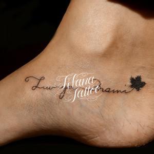 レタリングタトゥー