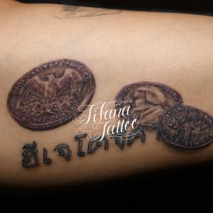 COIN TATTOO