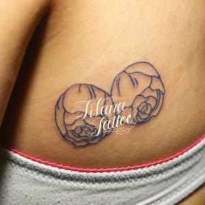 バラのタトゥー