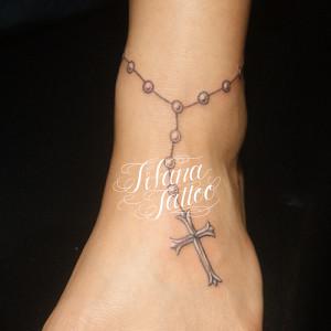 アンクレットのタトゥー