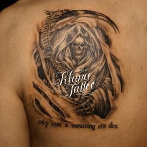 死神のタトゥー