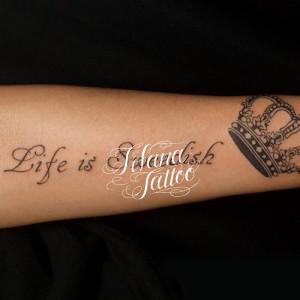 王冠|レタリングタトゥー