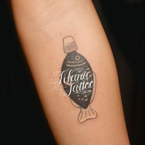 魚の醤油さしタトゥー