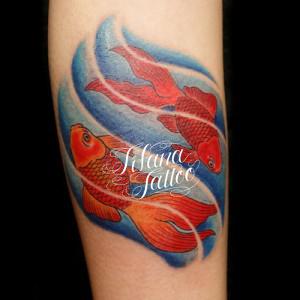 金魚のタトゥー