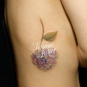 アジサイのタトゥー