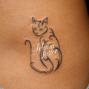 猫のトライバルタトゥー