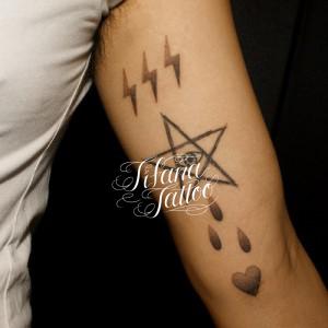 空をイメージしたタトゥー