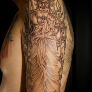 不動明王のタトゥー