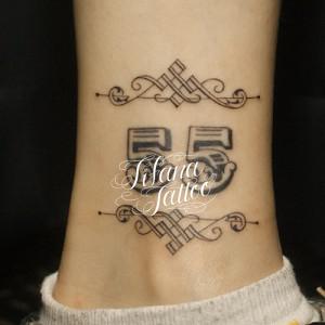 数字のタトゥー