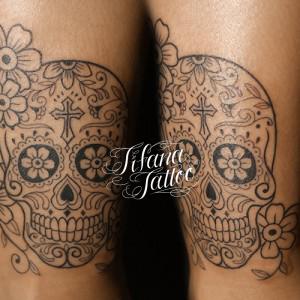 メキシカンスカルのタトゥー