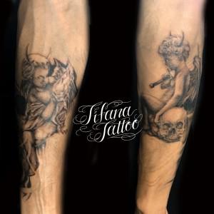 天使|悪魔のタトゥー