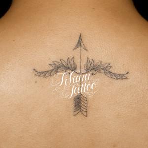 弓矢のタトゥー