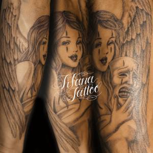 クラウンメイクの女神タトゥー