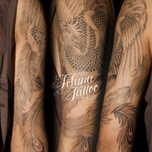 鳳凰のタトゥー