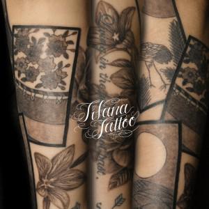 花札のタトゥー