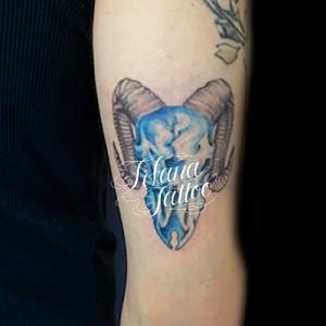 青色のバッファロースカル