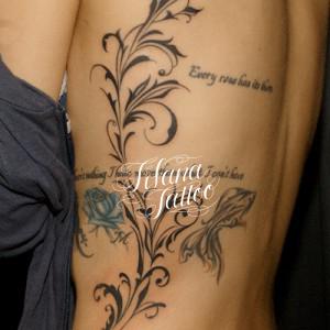 トライバルのタッチアップタトゥー