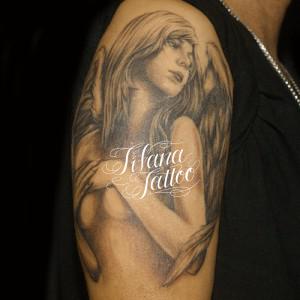 セクシーな女神のタトゥー