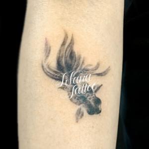 出目金のタトゥー