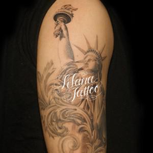 自由の女神のタトゥー