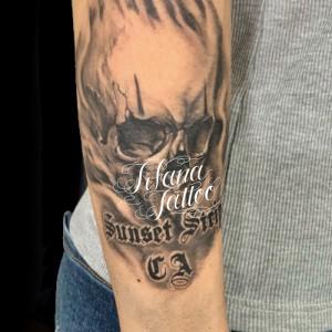 スカル|レタリングタトゥー