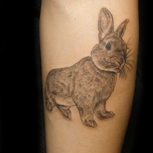 ウサギのタトゥー