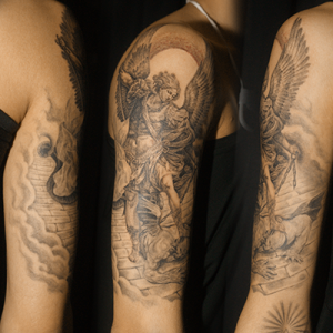 大天使ミカエルのタトゥー