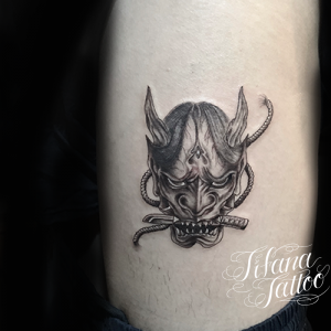 般若のファインライン・ タトゥー