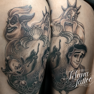 リトルマーメイドのタトゥー