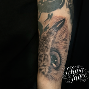 フクロウのタトゥー