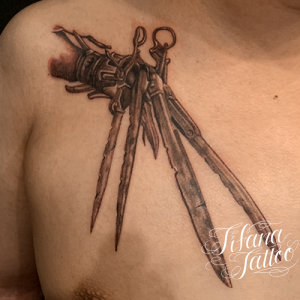 シザーハンズのタトゥー