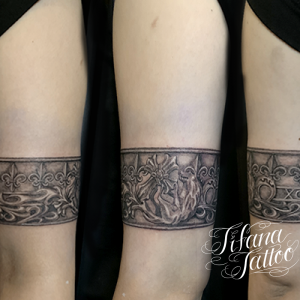 百合の紋章タトゥー