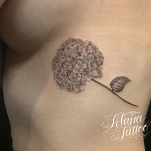 紫陽花のタトゥー