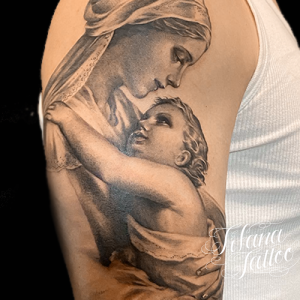 聖母子のタトゥー