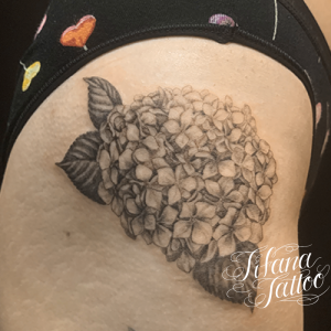 紫陽花のタトゥー