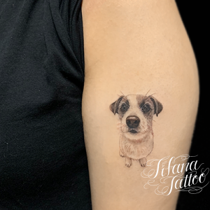 犬のポートレート・タトゥー