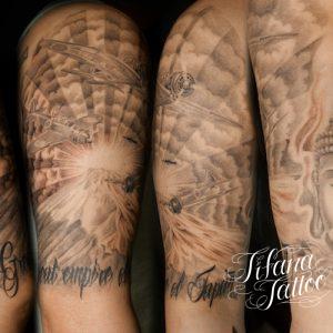 零戦のタトゥー