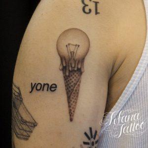 アイスクリームのタトゥー