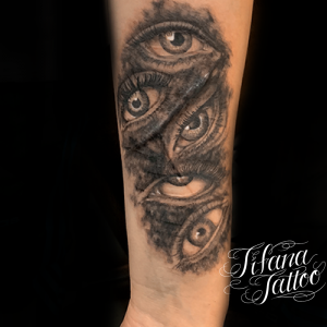 目尽くしのタトゥー