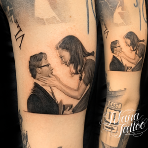 映画から切り抜いたポートレート・タトゥー