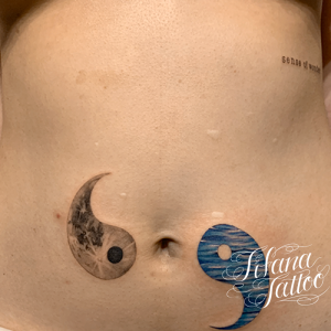 陰陽のファインライン・タトゥー