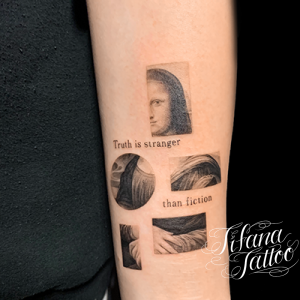 モナリザのファインライン・タトゥー