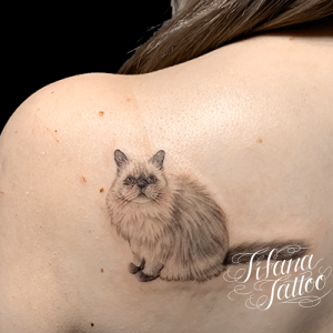 愛猫のポートレート・タトゥー