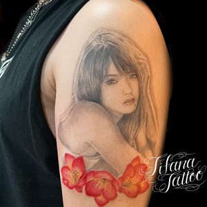 人物のポートレート・タトゥー