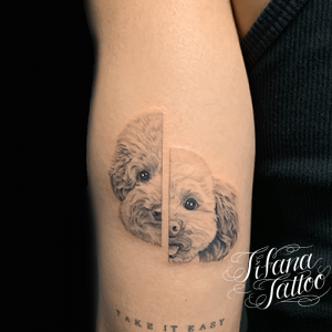 愛犬のファインライン・タトゥー