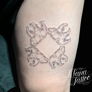 シロクマのタトゥー