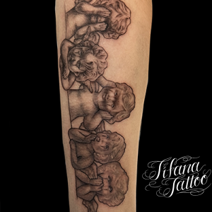 最後の晩餐風|天使のタトゥー