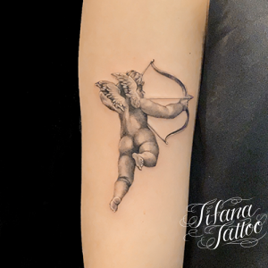 天使のファインライン・タトゥー